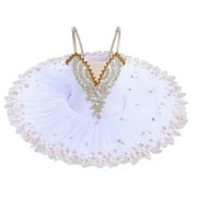 Delliss Girls Sequins Skirted Leotards Ballet Dance Tutu Princess Fluffy Dress Ballerina Costumes Dancewear